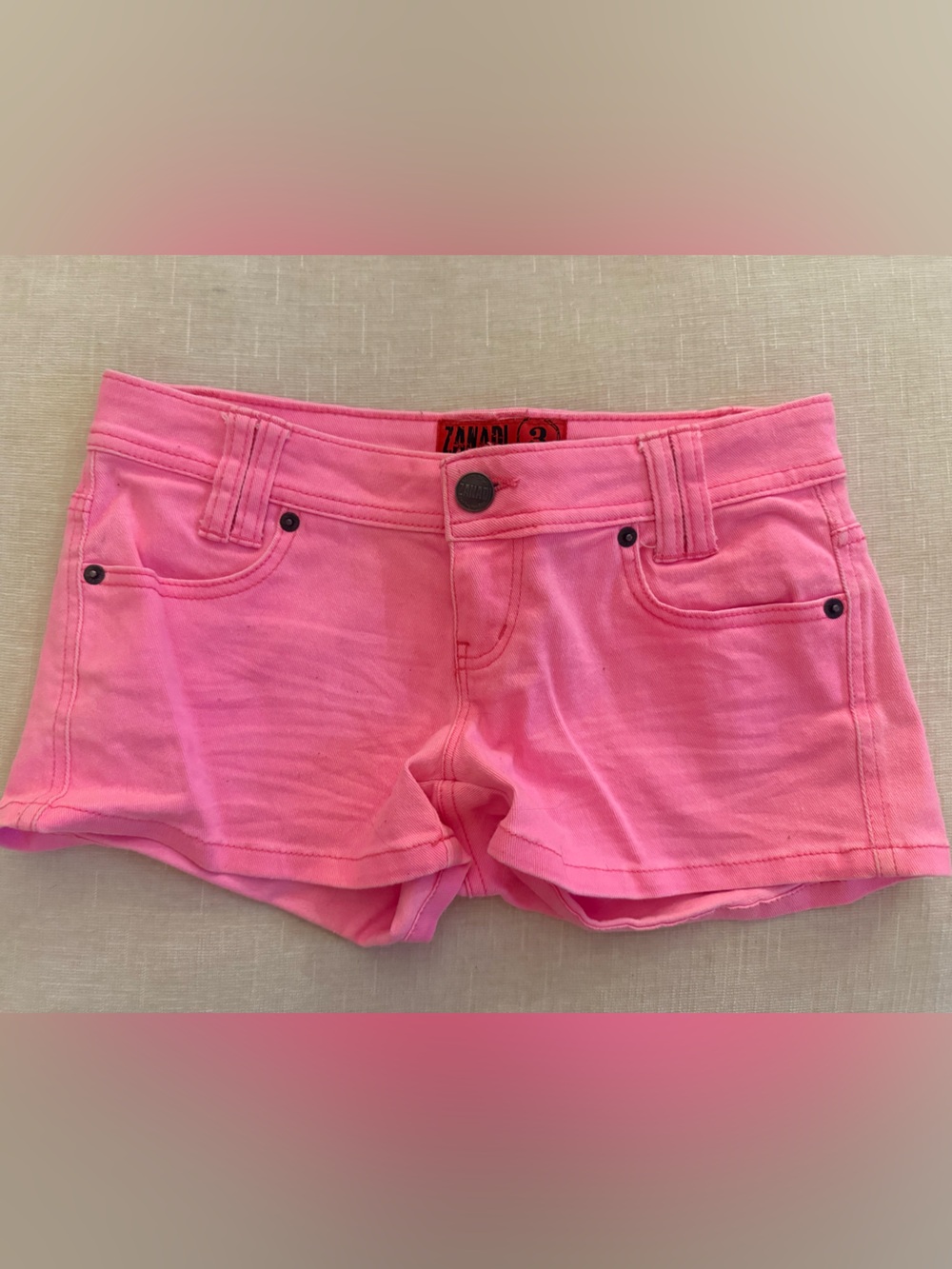 Zanadi Hot Pink Denim Shorts